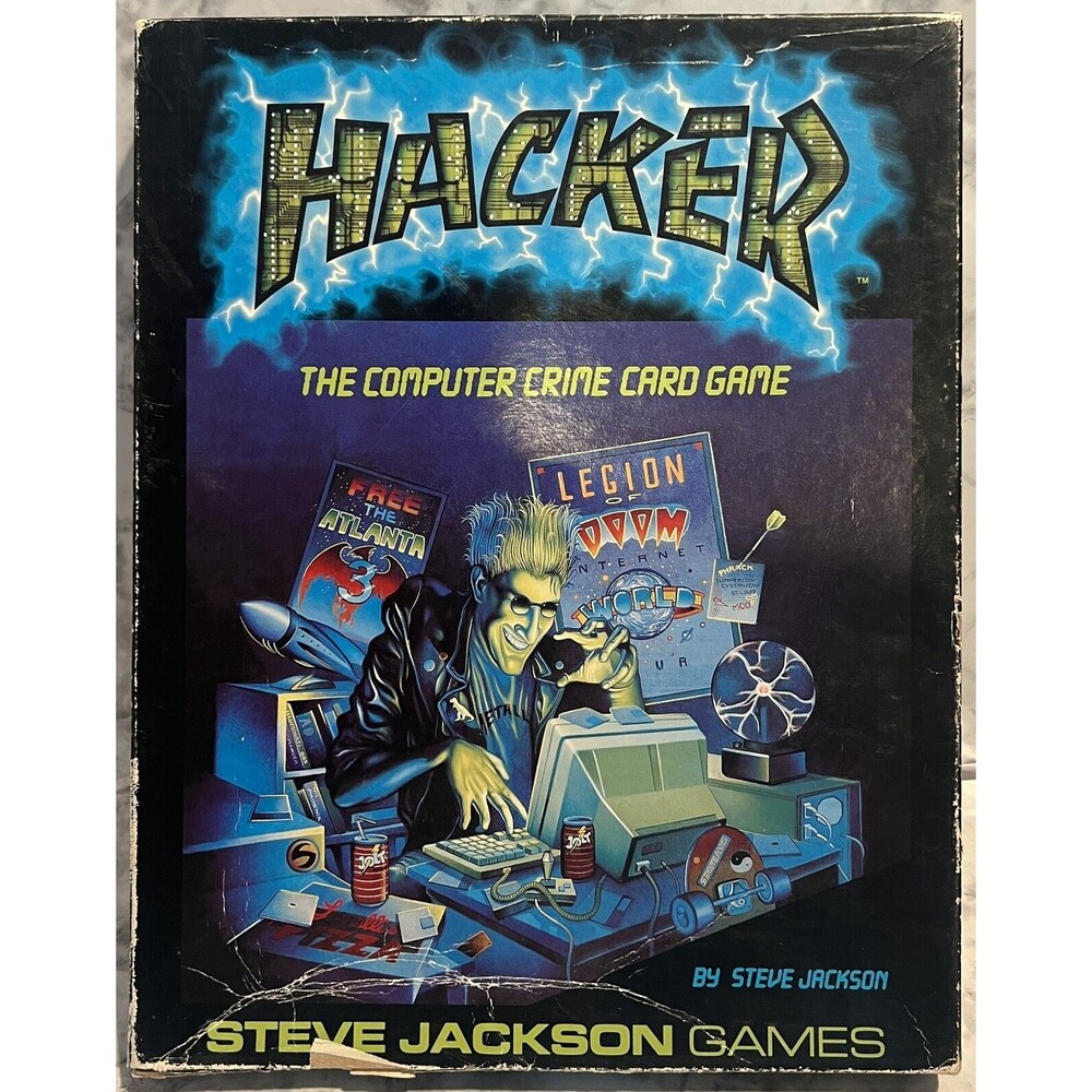 Hacker The Computer Crime Card Game - 080742013131  Hand Counted & Game Complete